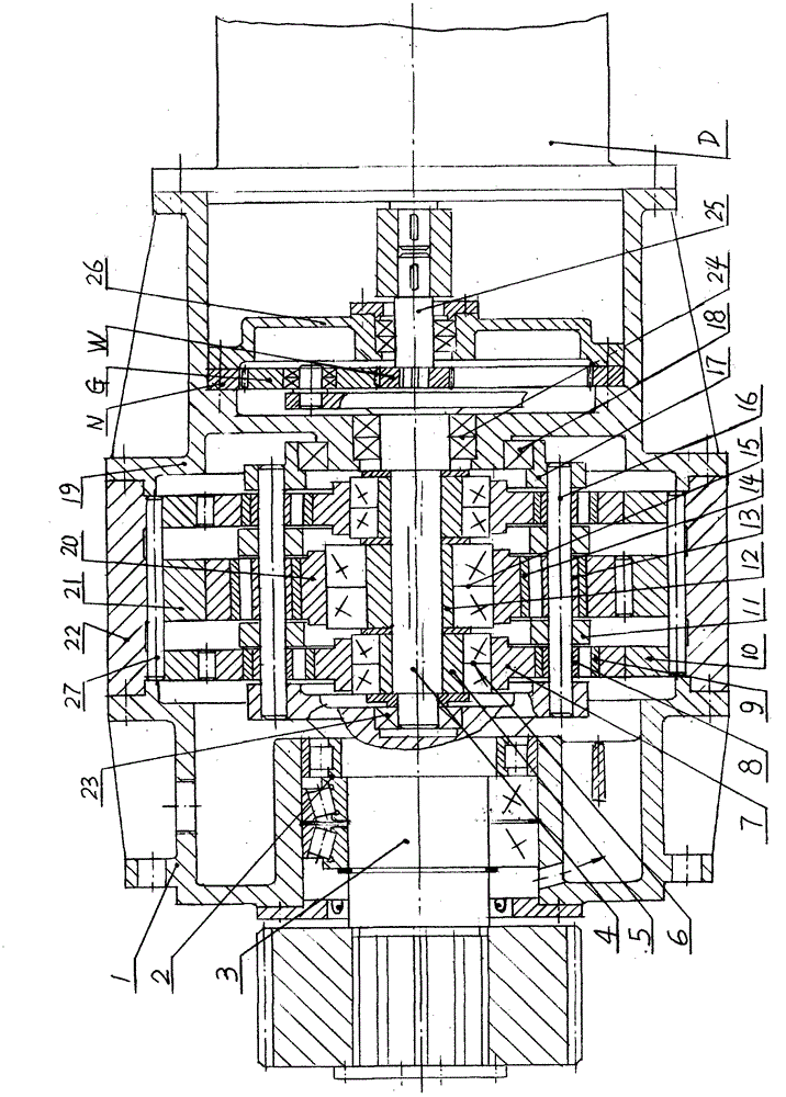 Wind turbine cycloidal yaw gearbox