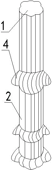 Plum-blossom-shaped cement soil mixing pile and forming method thereof