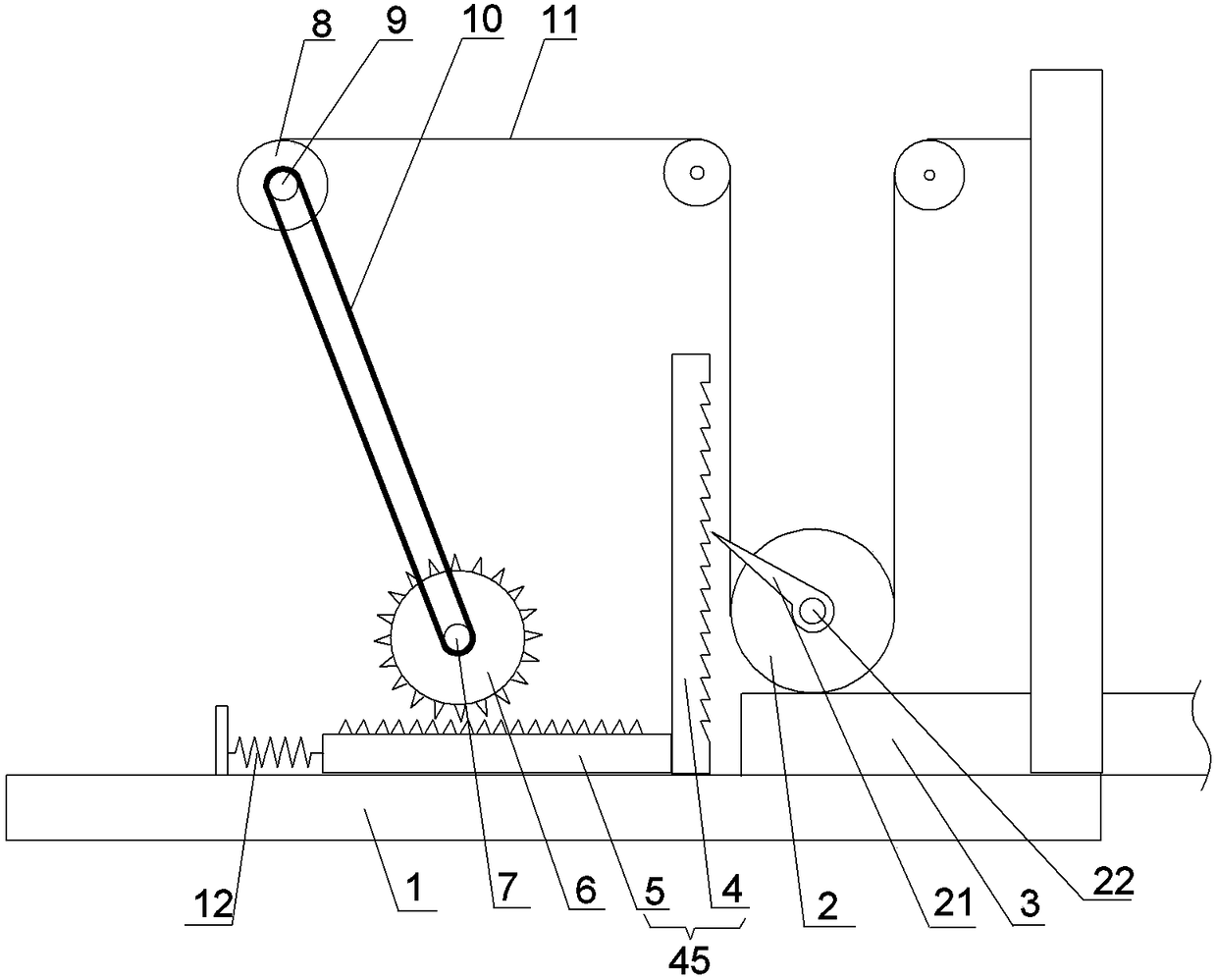 Compaction mechanism of fast-assembling dolly of engine