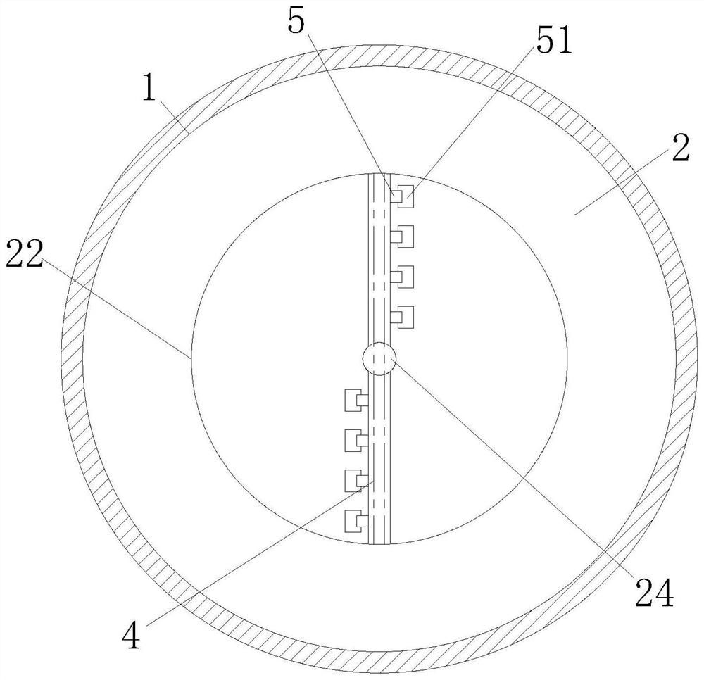 Industrial waste gas secondary treatment device