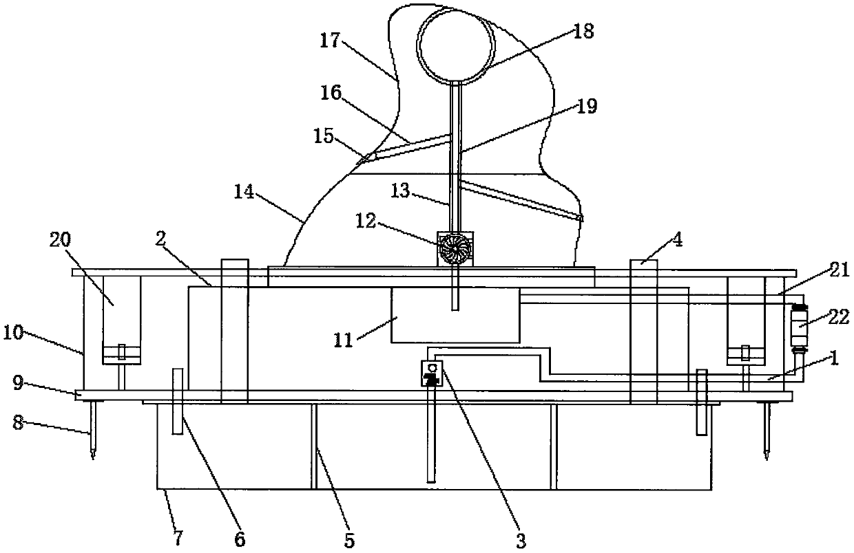 Construction method of simulated artificial hill fountain