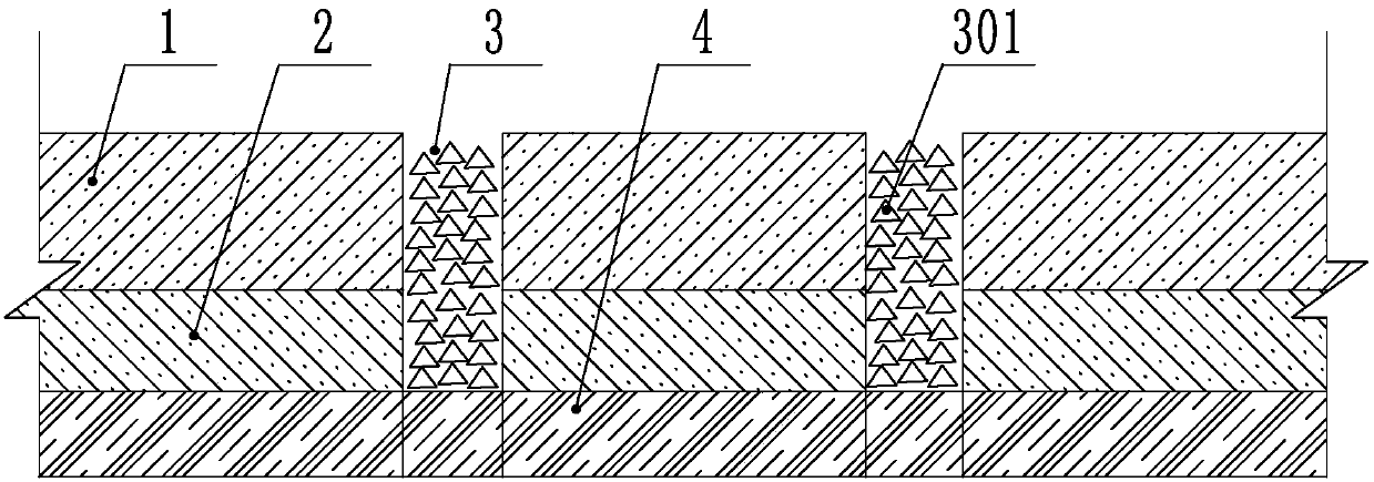 An apron foundation protective drainage body