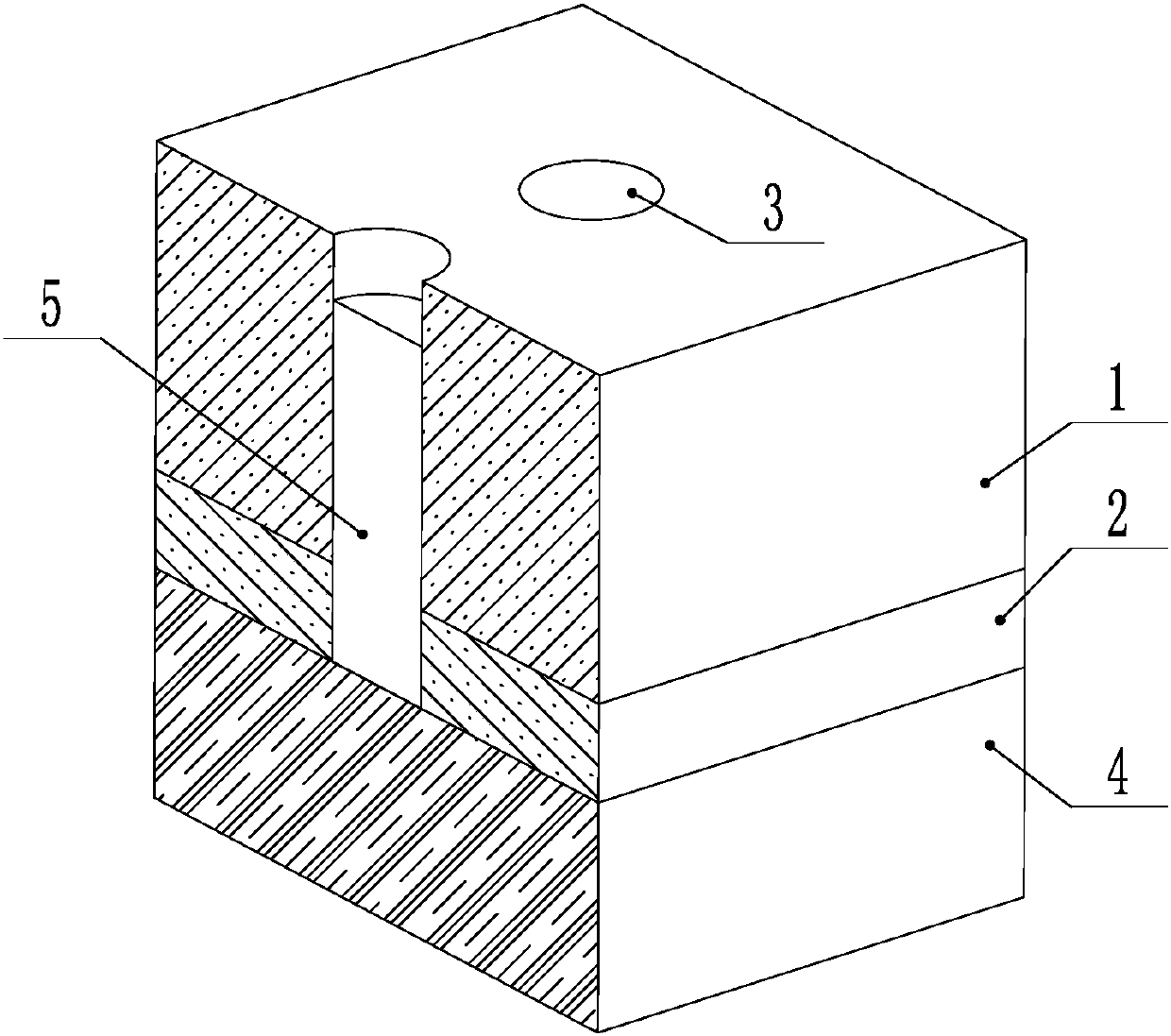 An apron foundation protective drainage body