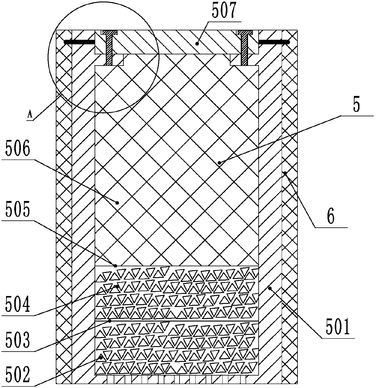 An apron foundation protective drainage body