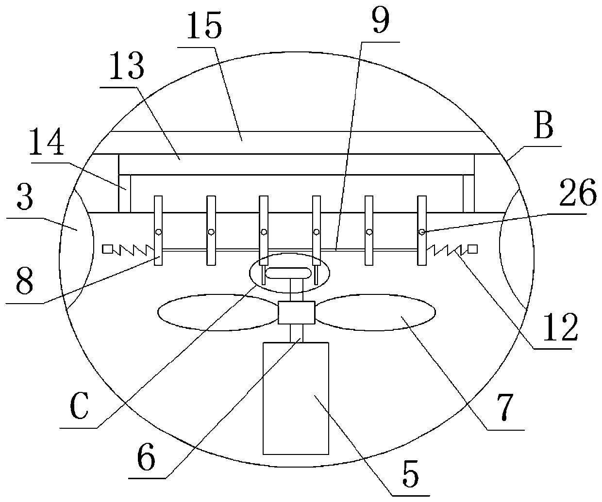 Clothing sandblasting-pattern processing method and device