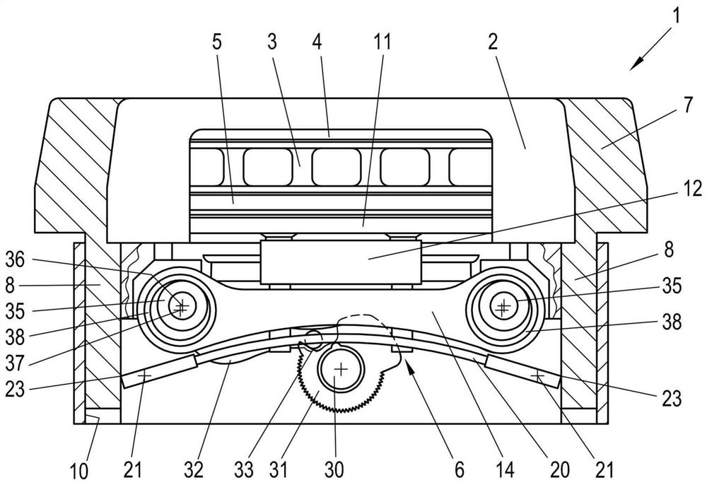 Floating-caliper brake