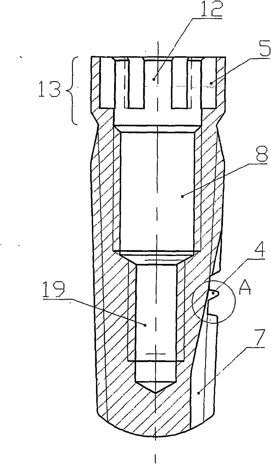 Bushing-type oral implanting device