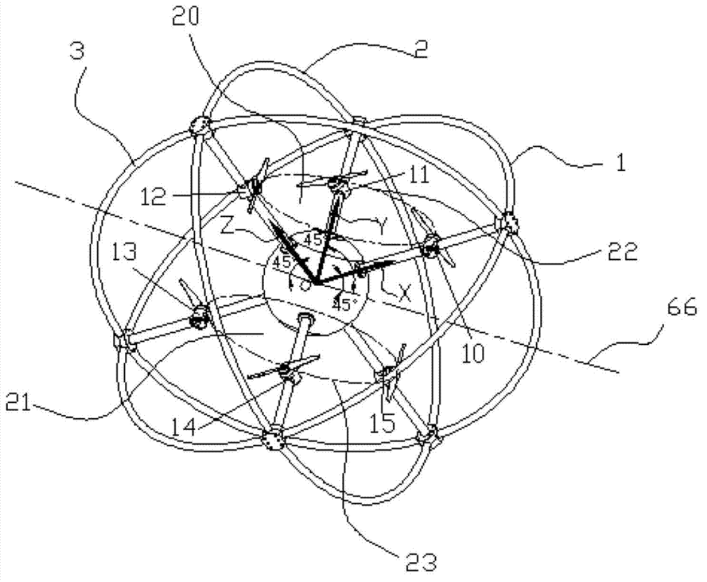 Multi-rotor aircraft with rolling function