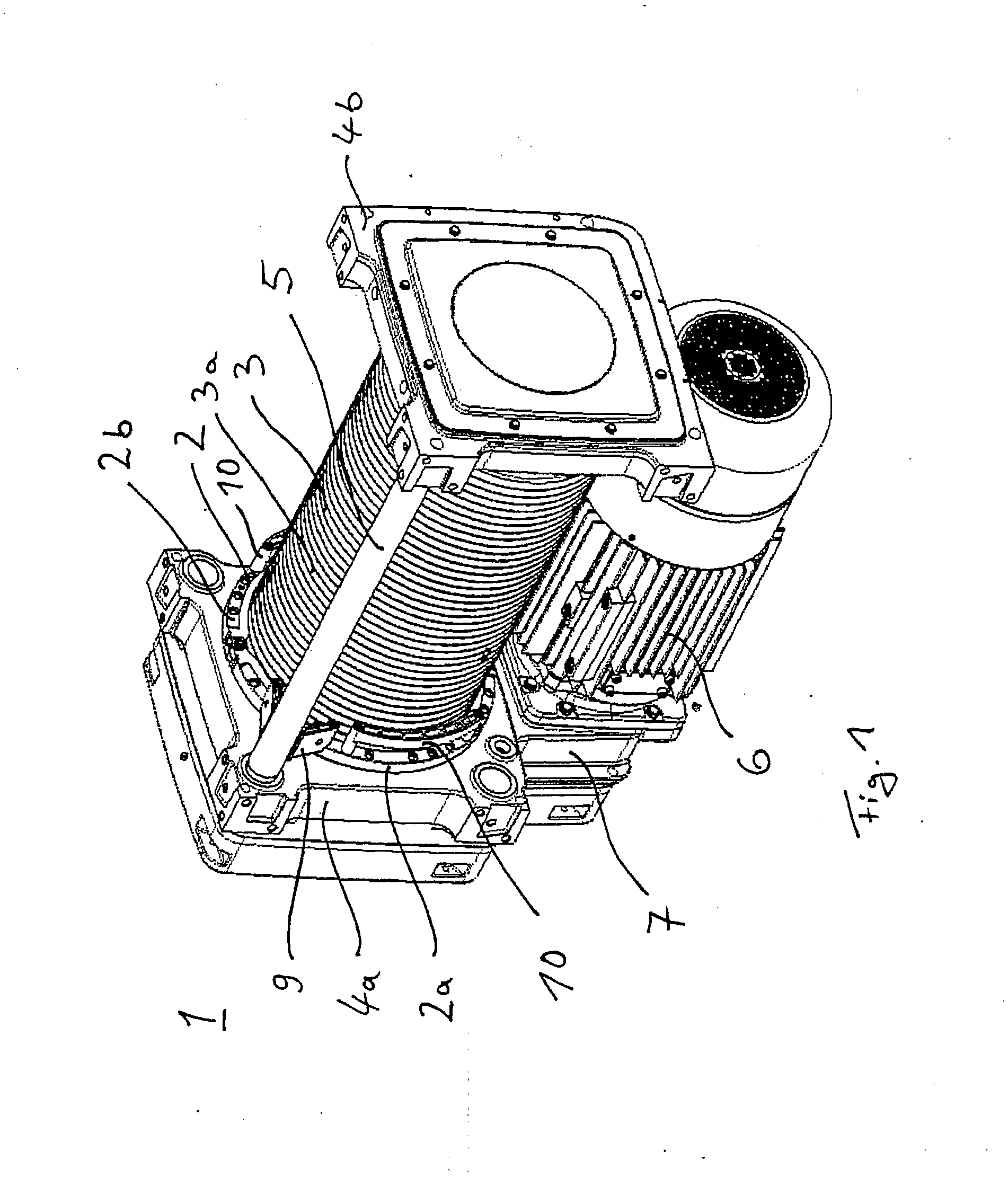 Cable guide of a cable winch