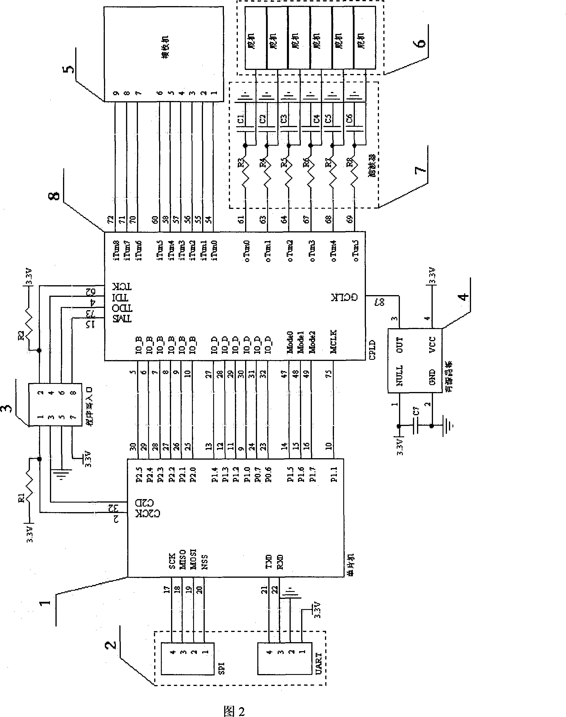 Small-sized unmanned aircraft steering engine control device