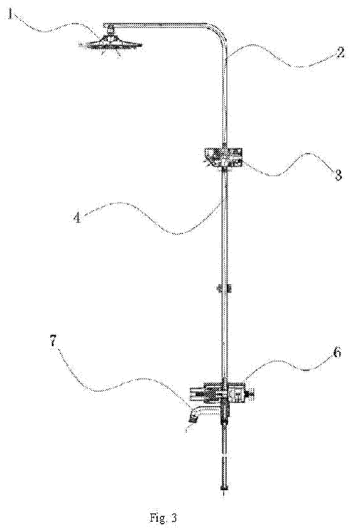 Energy-saving shower having user-friendly device