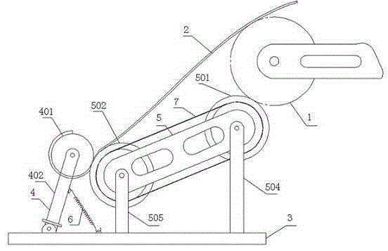 On-line synchronous recycling device for film trim