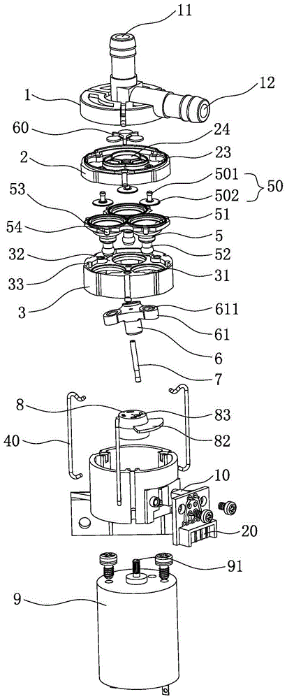 Micro water pump capable of accurately controlling flow