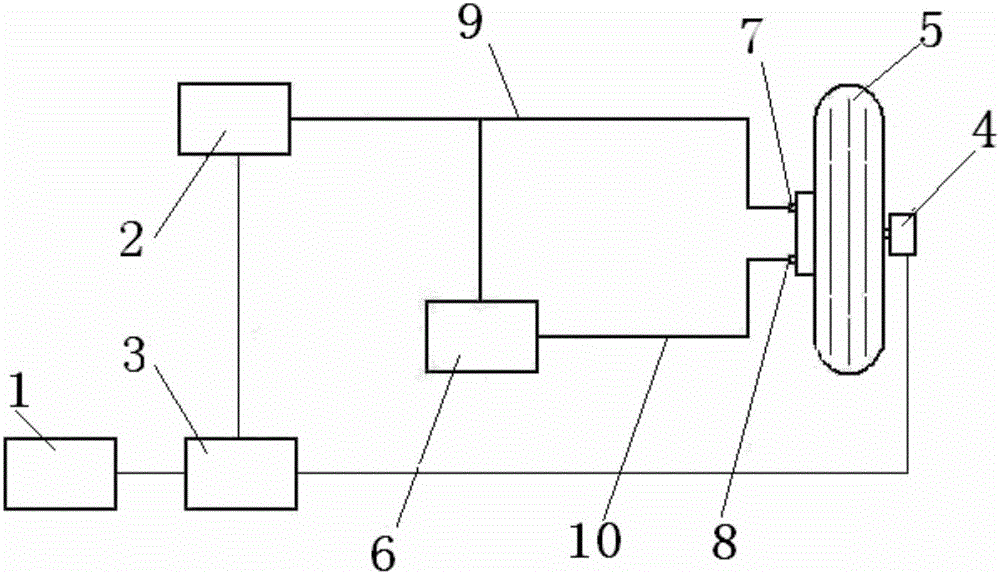 Single-wheel dual-brake electronic transmission brake system of aircraft, capable of choosing braking manner