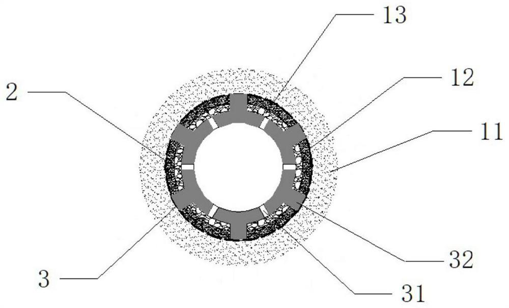 Tailings reverse filter material, preparation method and application, seepage structure and application of reverse filter material