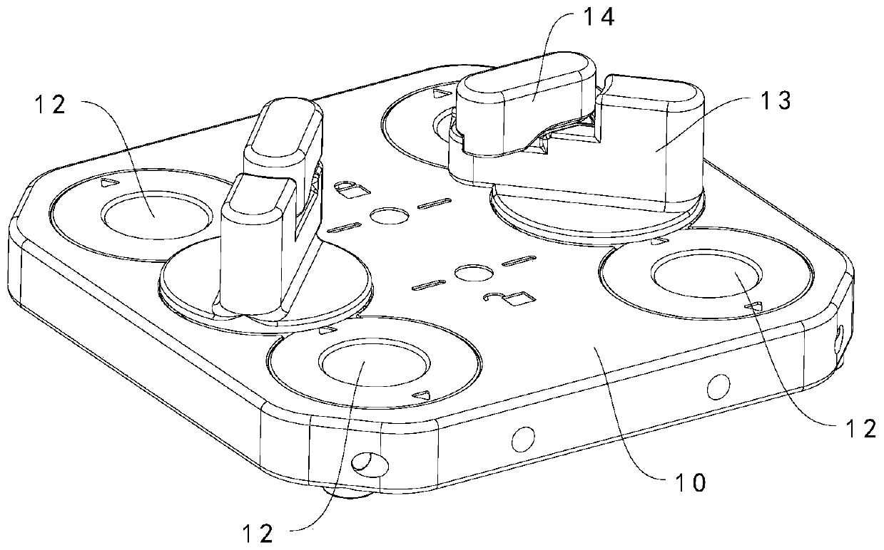 Box body connecting lock, spliced box body and LED spliced screen