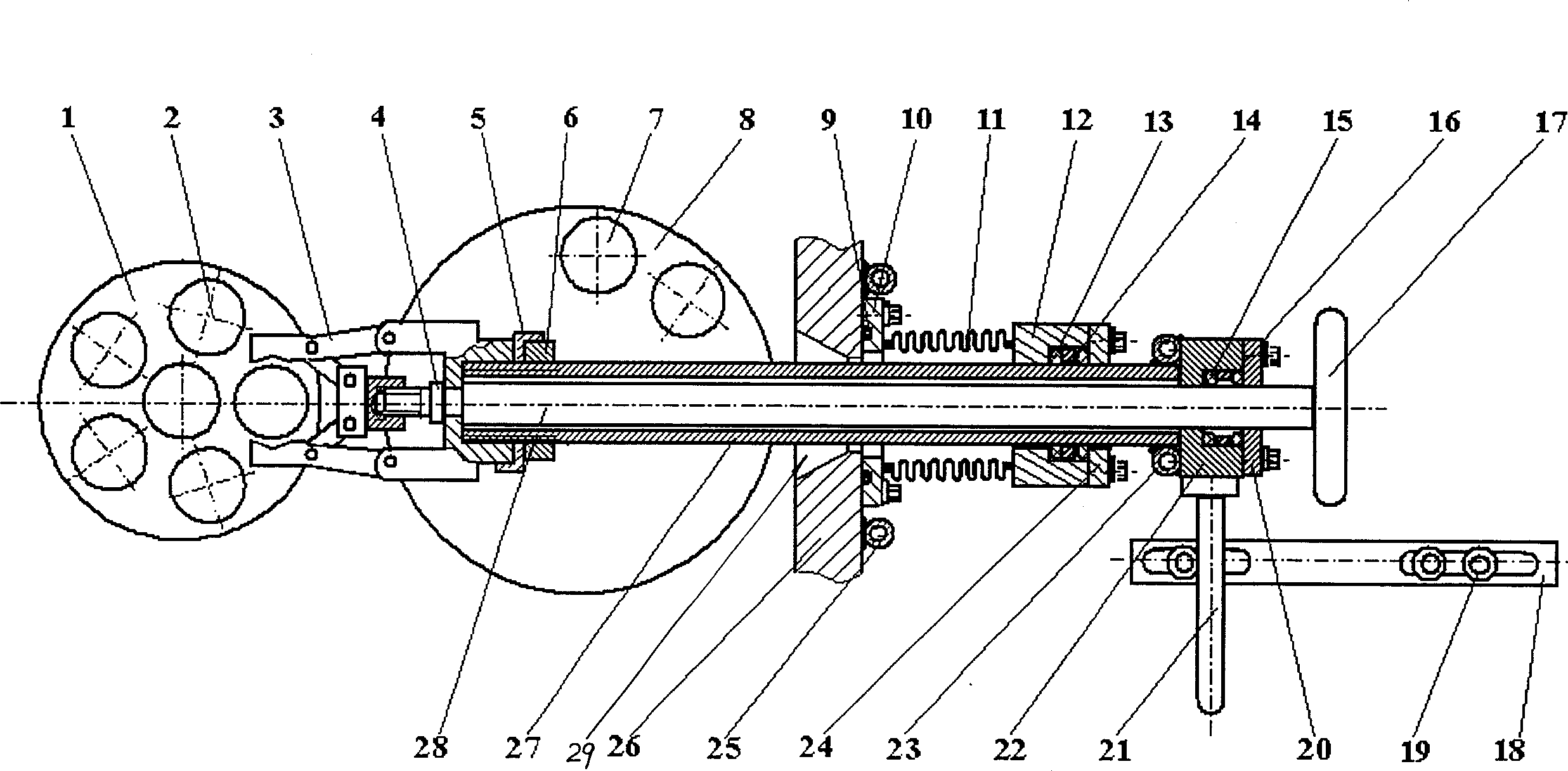 System for continuous batch preparing diamond film