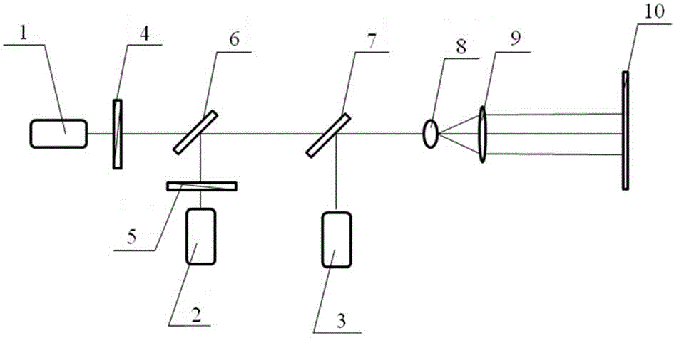 Demonstration method and device for white laser generation principle