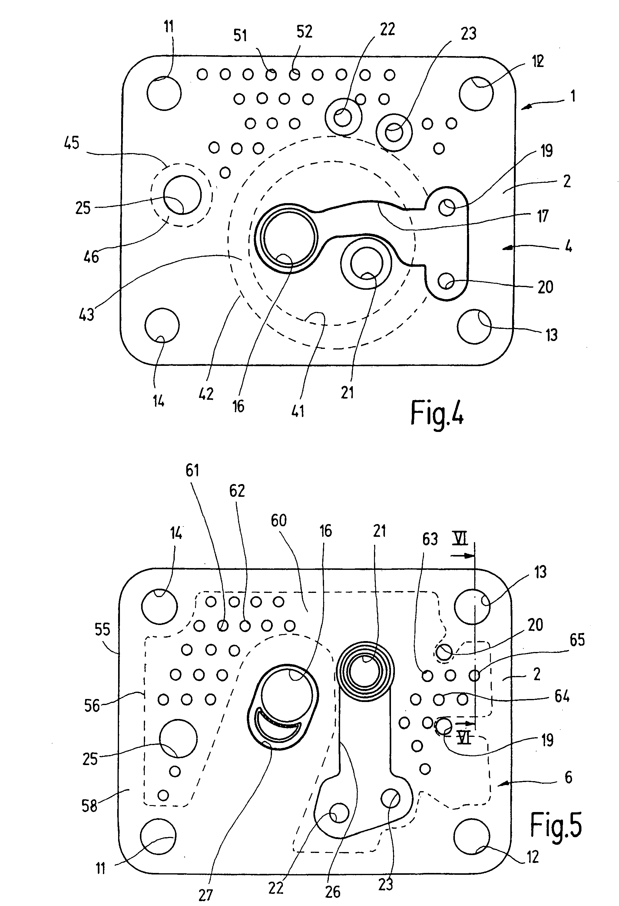 Valve plate for a reciprocating compressor