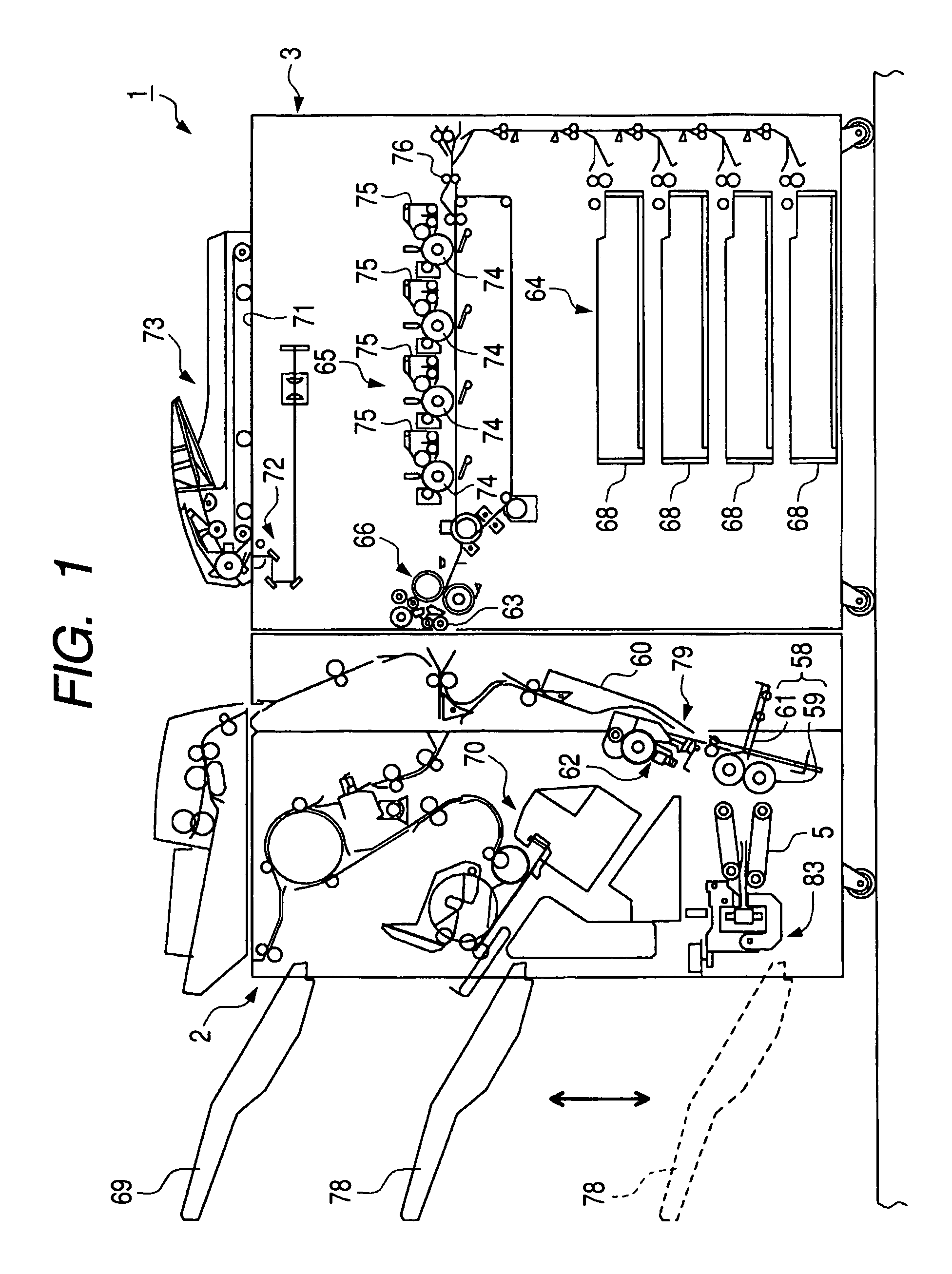 Spine folded portion flattening apparatus, sheet treating apparatus and image forming apparatus