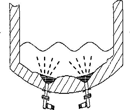 Method for regenerating metal furnace cinder composite mushroom and shimming permeable furnace bottom