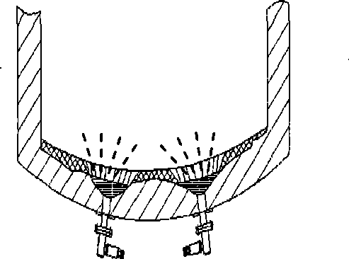 Method for regenerating metal furnace cinder composite mushroom and shimming permeable furnace bottom