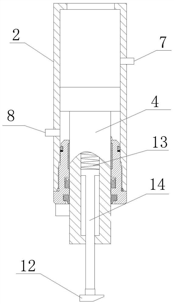 Jacking self-locking hydraulic cylinder