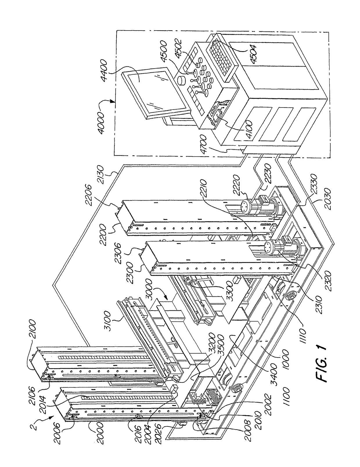 Machinery positioning apparatus having independent drive columns