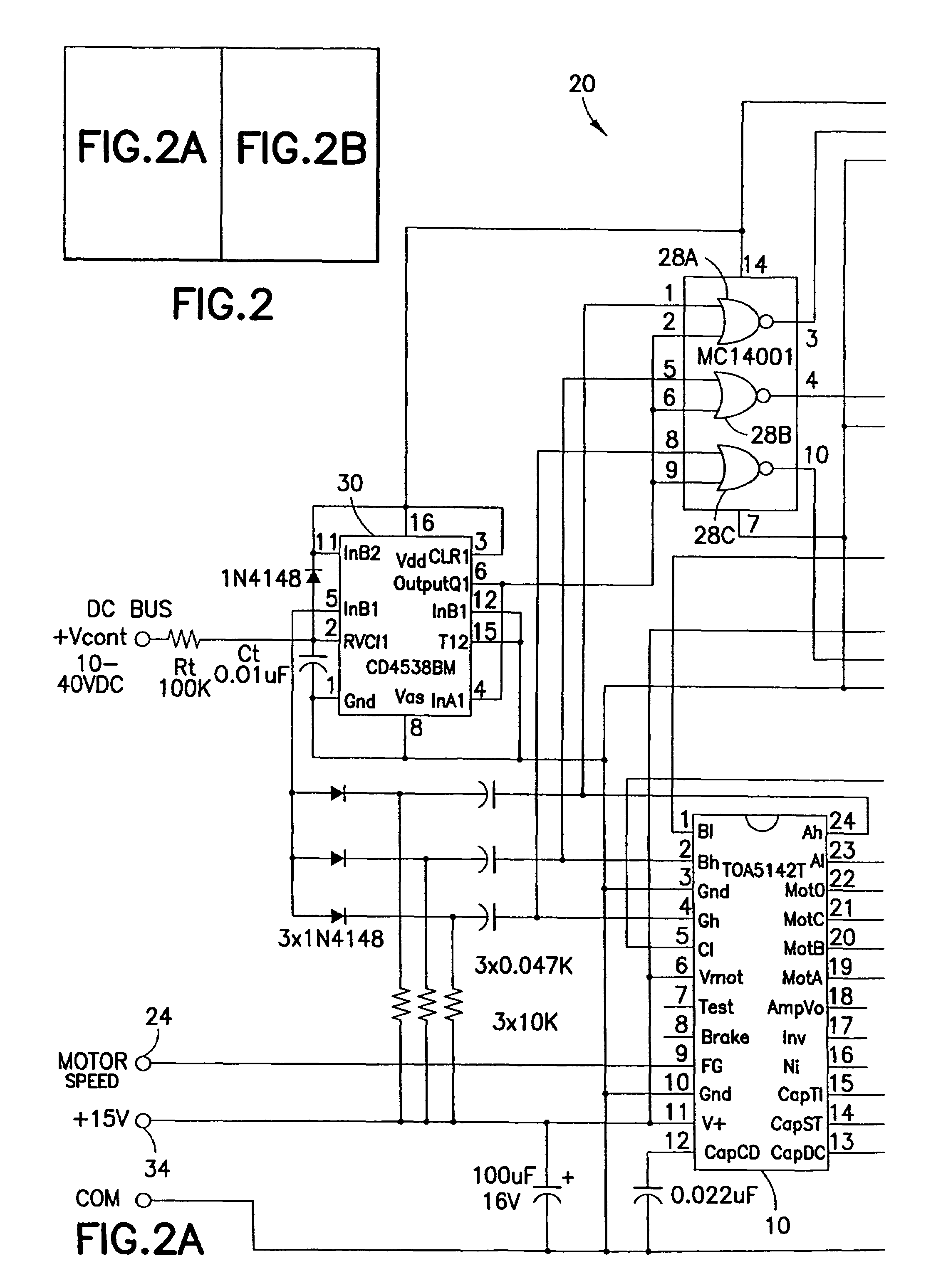 Sensorless brushless direct current motor drive using pulse width modulation speed control at motor frequency