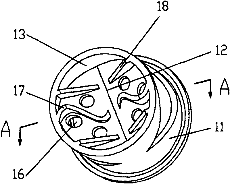 Improved retaining valve for puncture outfit