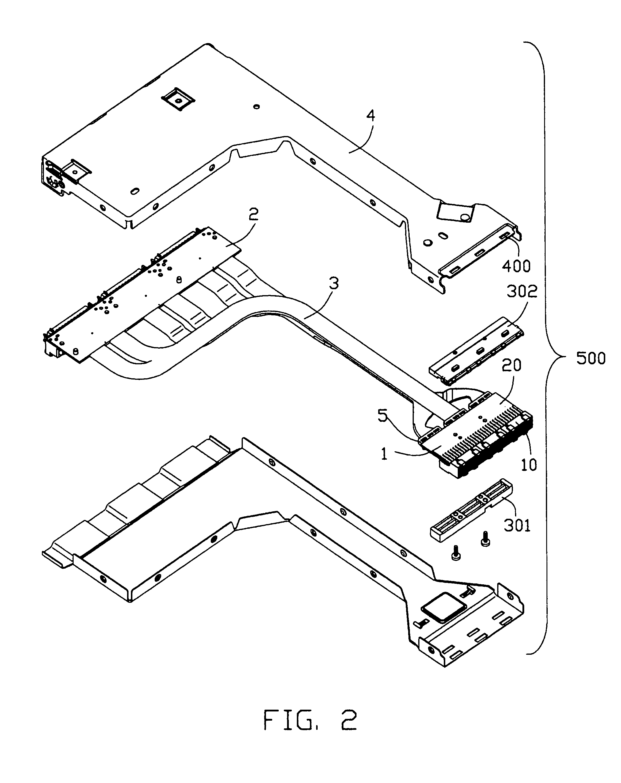 Cable connector assembly with wire spacer