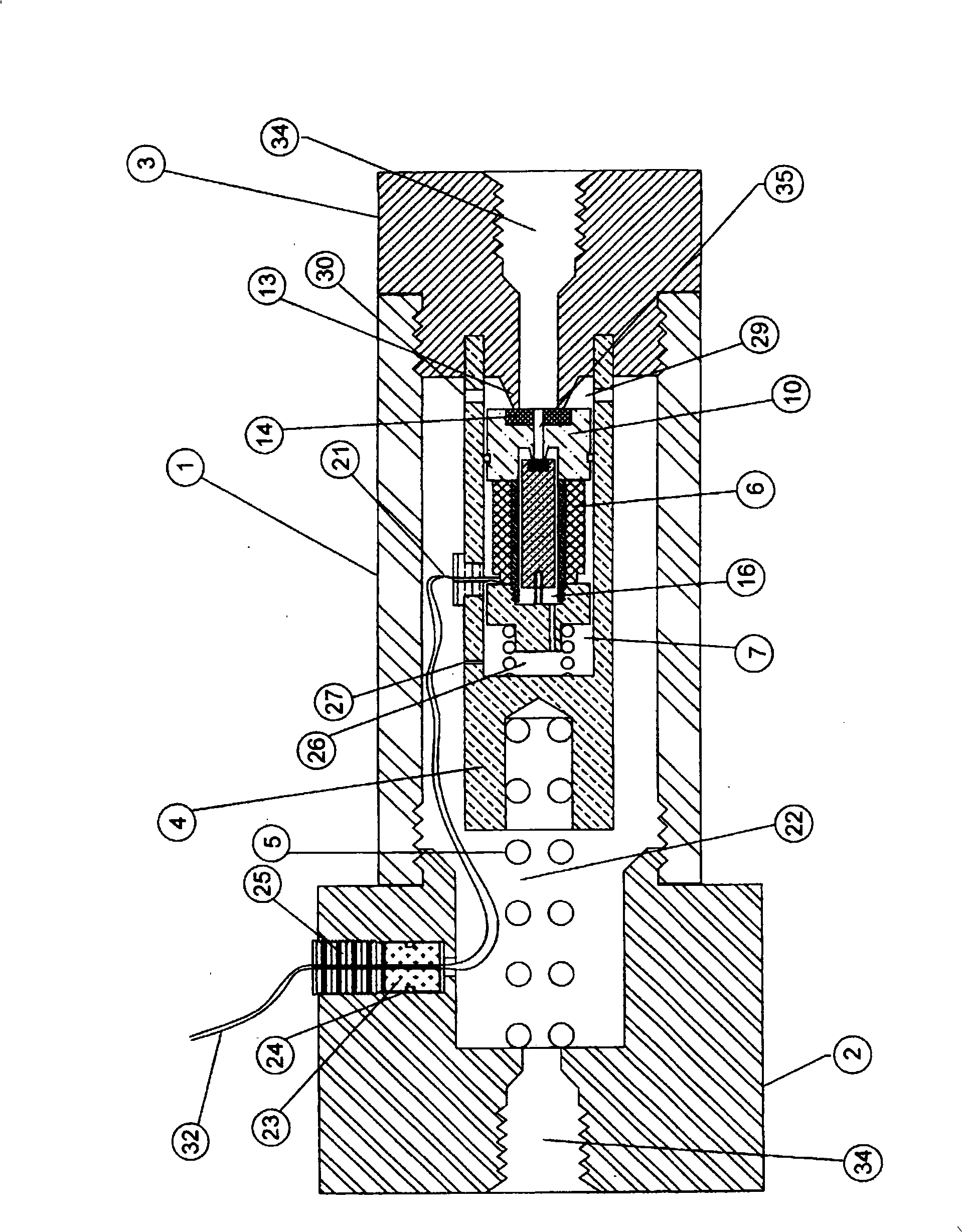 Gas valve of tubular solenoid