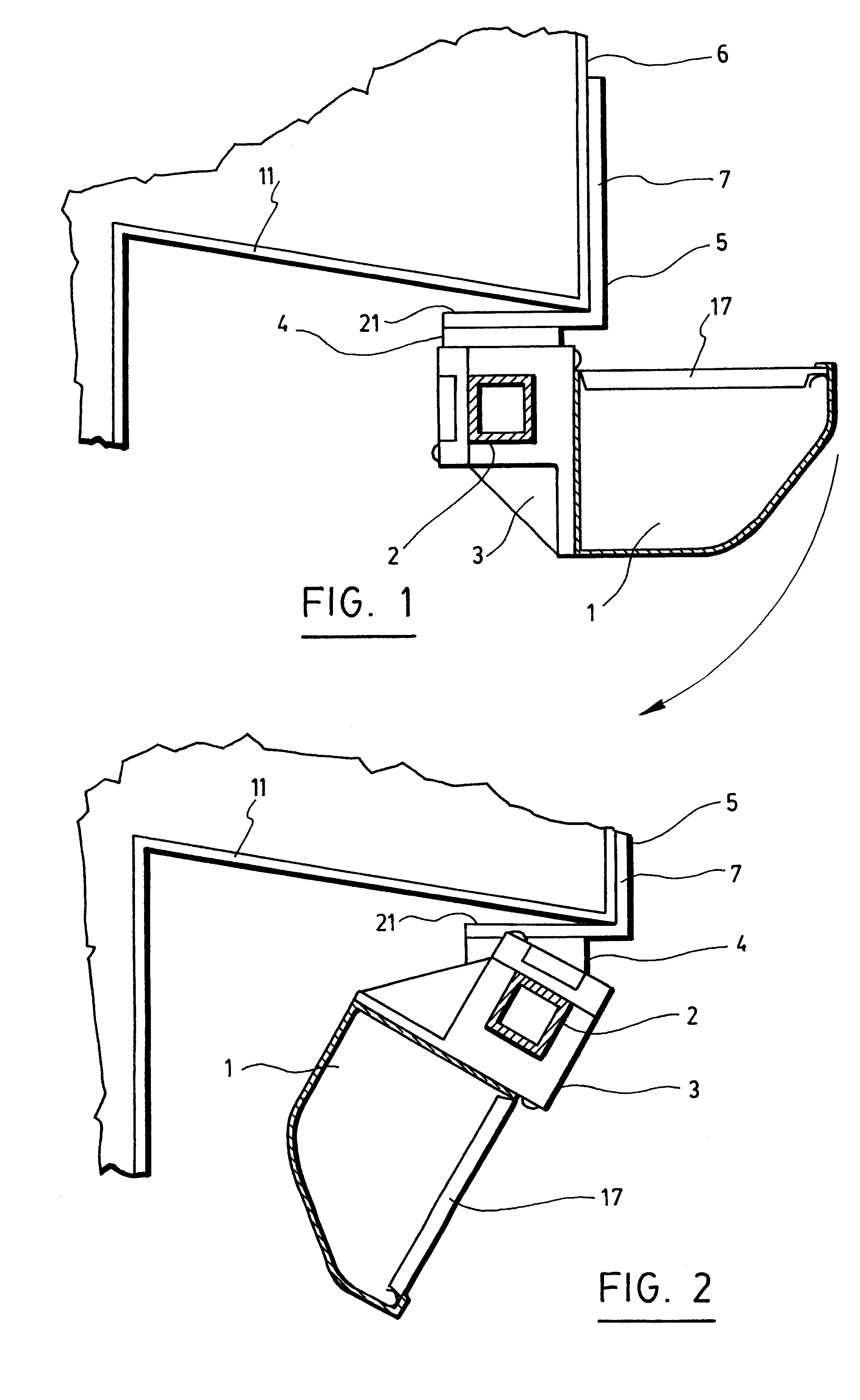 Pivotable gutter assembly and kit therefor