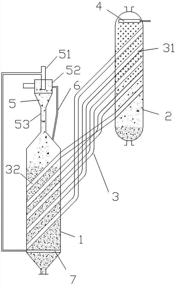 A waste heat recovery evaporative crystallization device