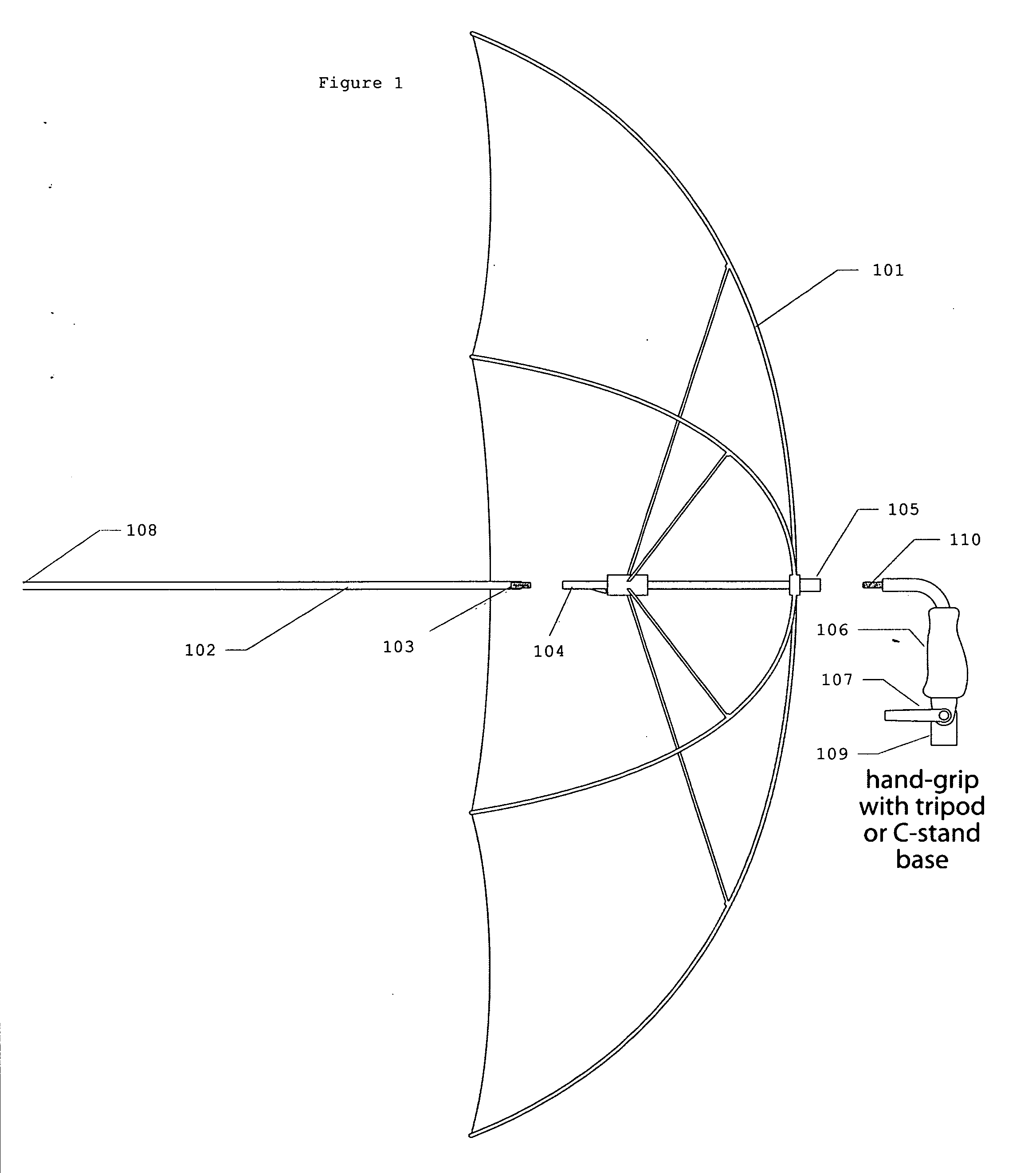 Apparatus to provide a multi-purpose reflective umbrella and lighting enhancement device for the purposes of providing illumination during still, motion, and video photography.