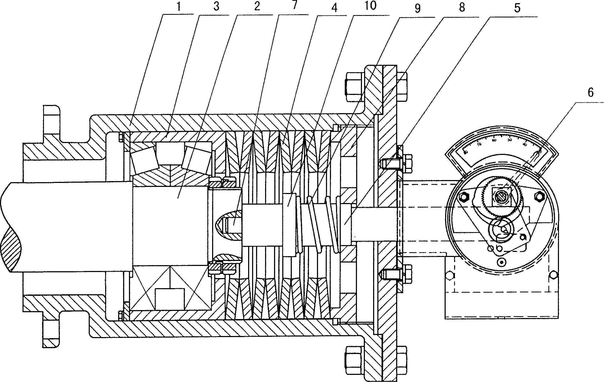 Automatic control system for torque of concentration machine