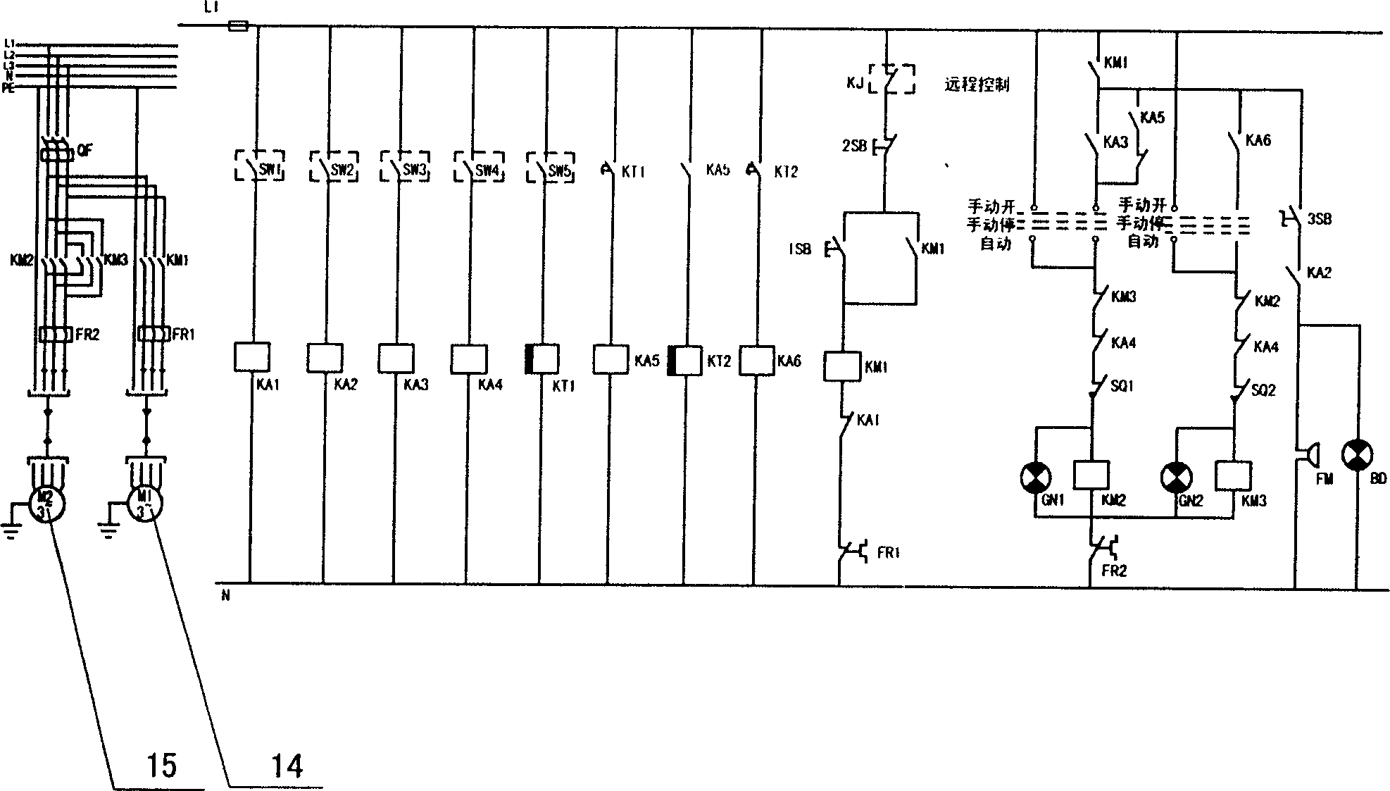 Automatic control system for torque of concentration machine