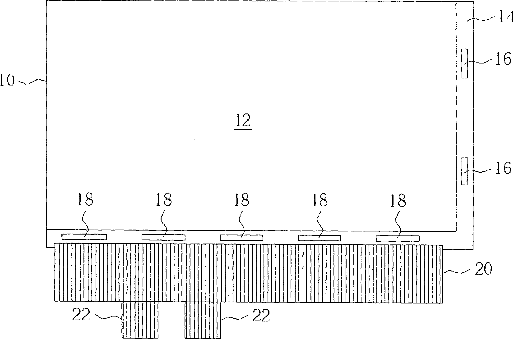 Soft circuit board connecting structure