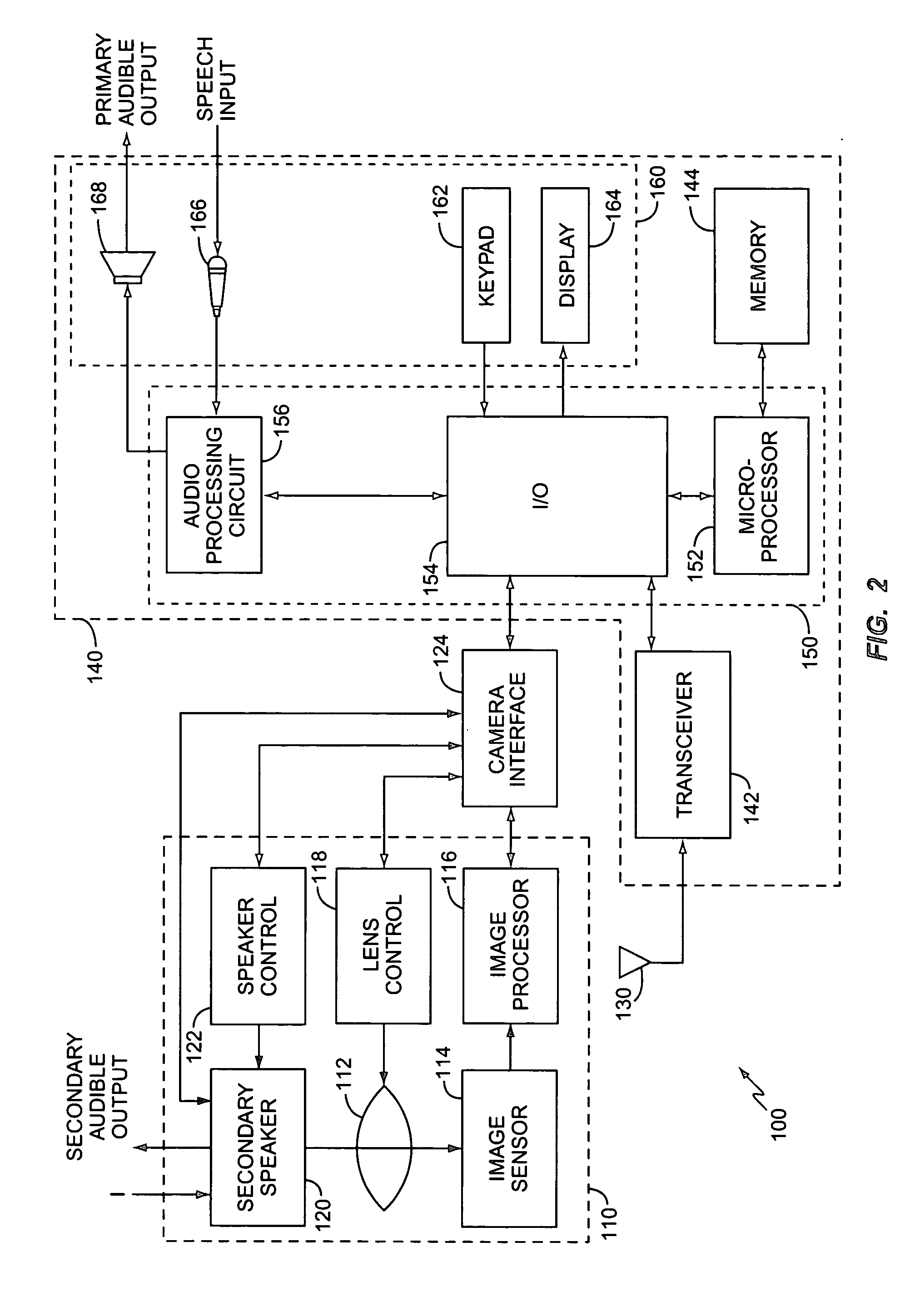 Mobile device with a combination camera and loudspeaker