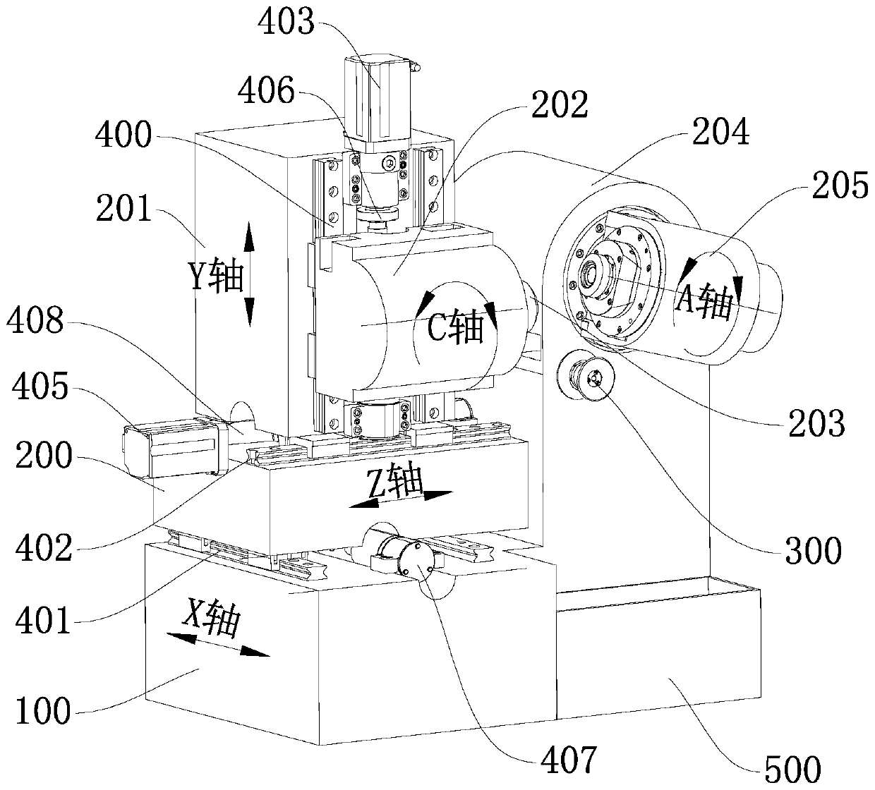 Numerical control gear grinding machine