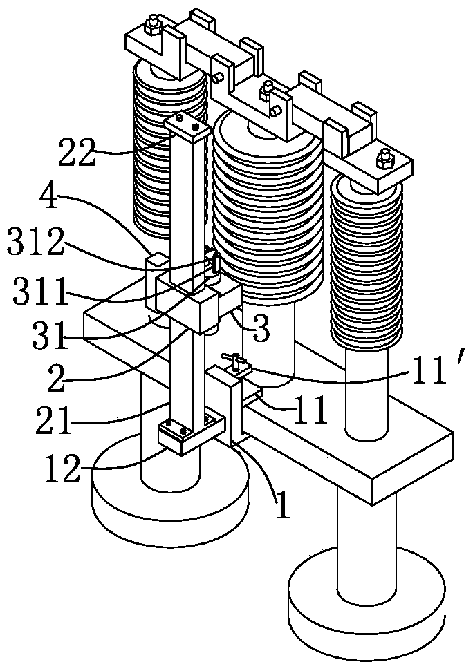 Integrated temperature measurement device for outdoor substation