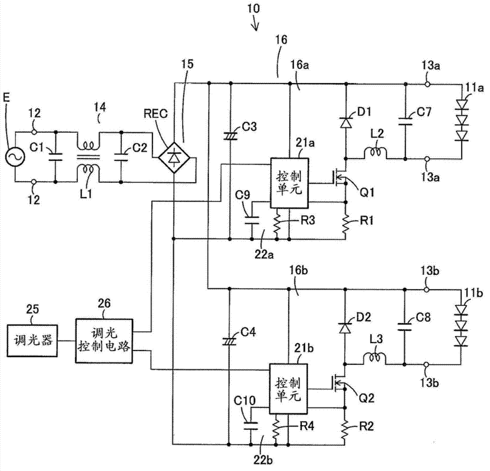 Power supply device and luminaire