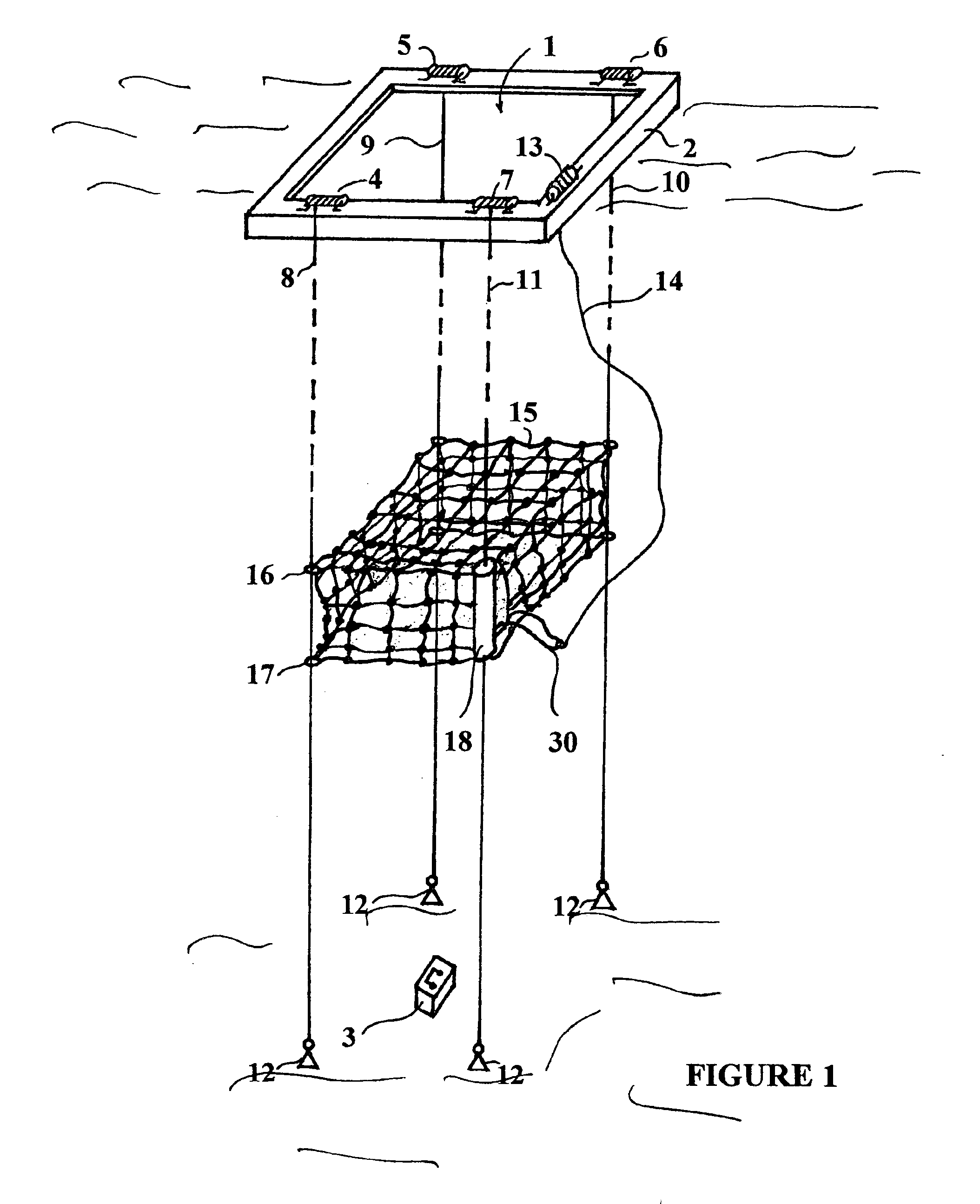 Device and method for raising sunken objects