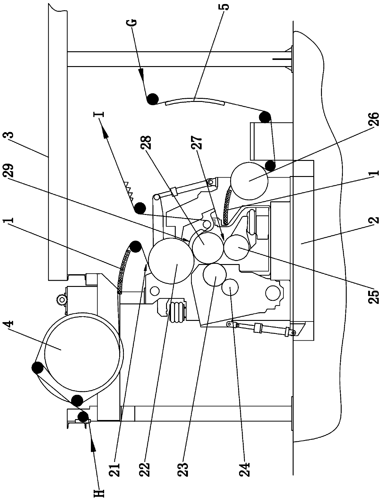 Corrugating machine with humidifying and heating function