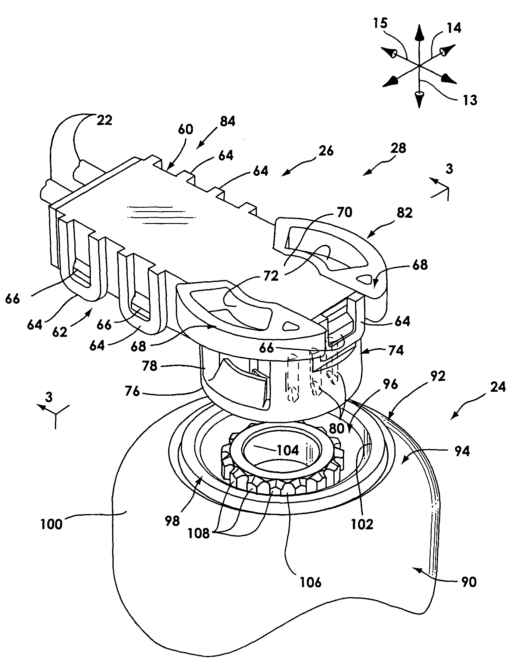 Airbag initiator cover attachment apparatus and method