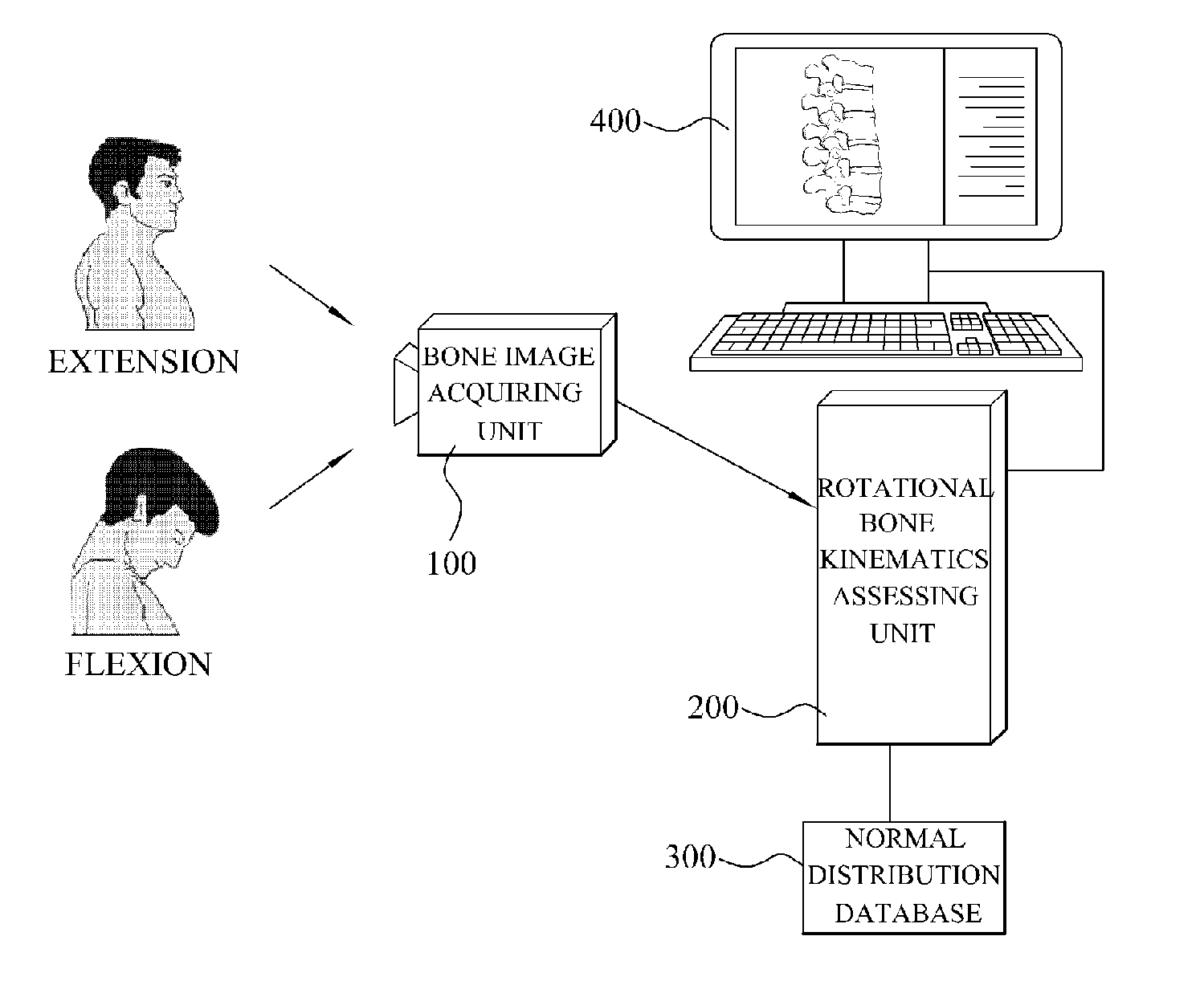 Apparatus and method for assessing rotational bone kinematics