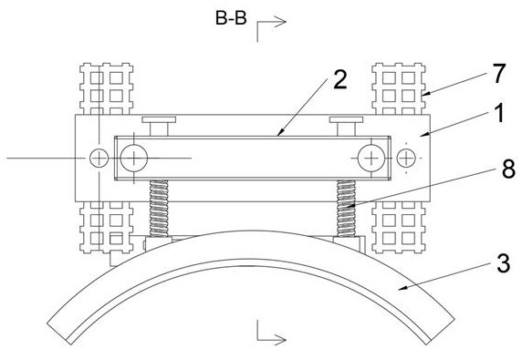 Wind power plant tower mounting and positioning device