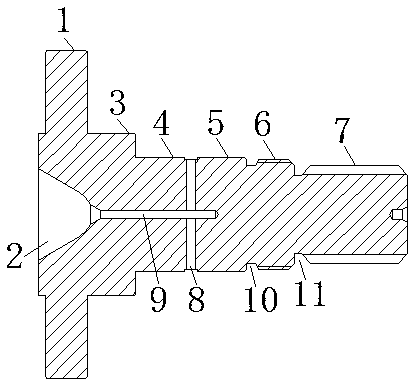 Novel sliding main shaft structure