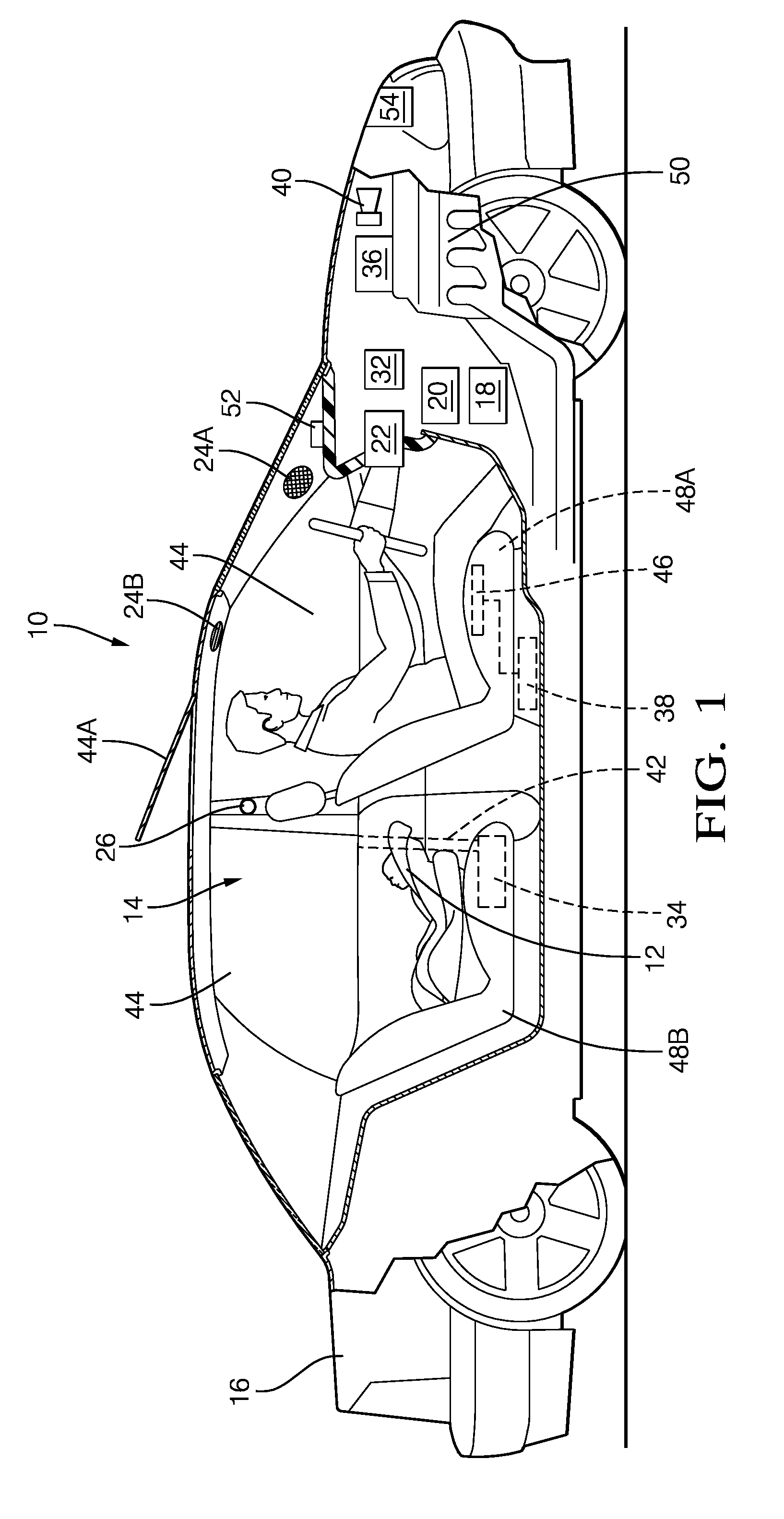 System and method to detect an unattended occupant in a vehicle and take safety countermeasures