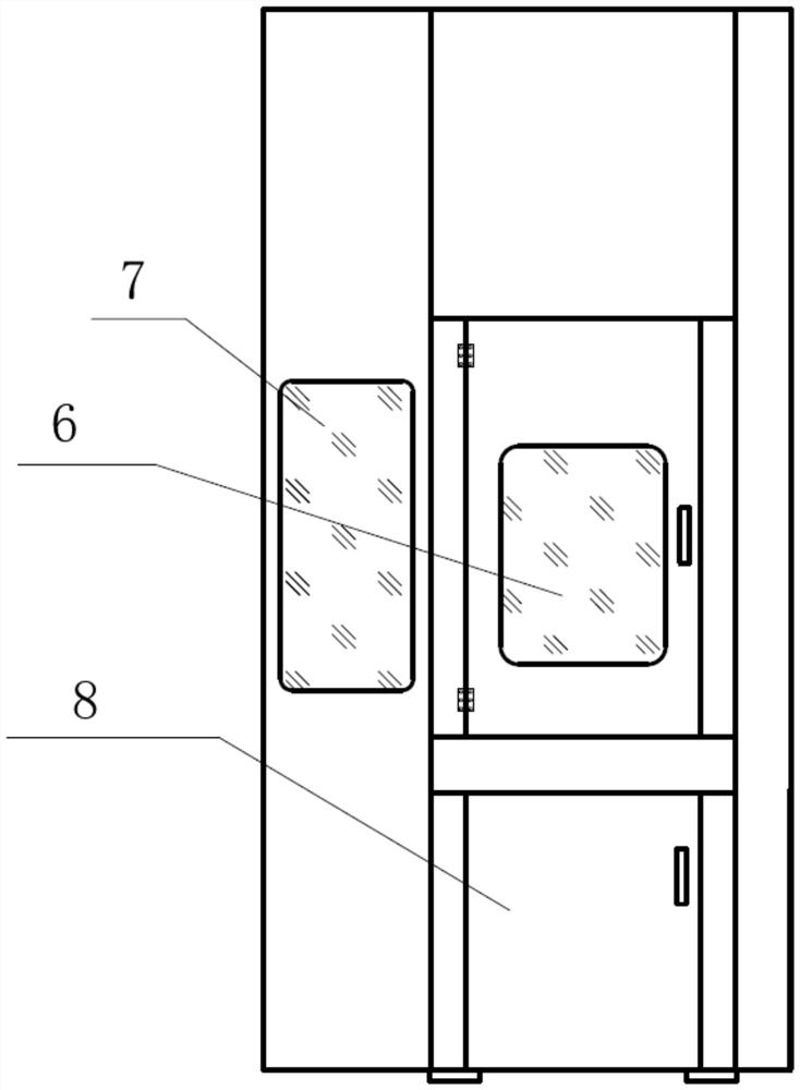 Integrated working partition chamber of powder forming machine